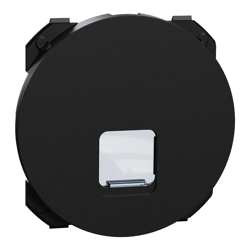 Odace enjoliveur prise RJ45 noir